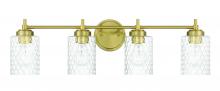 Craftmade 60504-SB - Claire 4 Light Vanity in Satin Brass