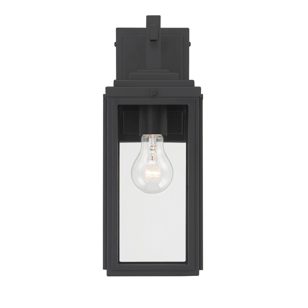 Byron 1 Light Matte Black Outdoor Sconce