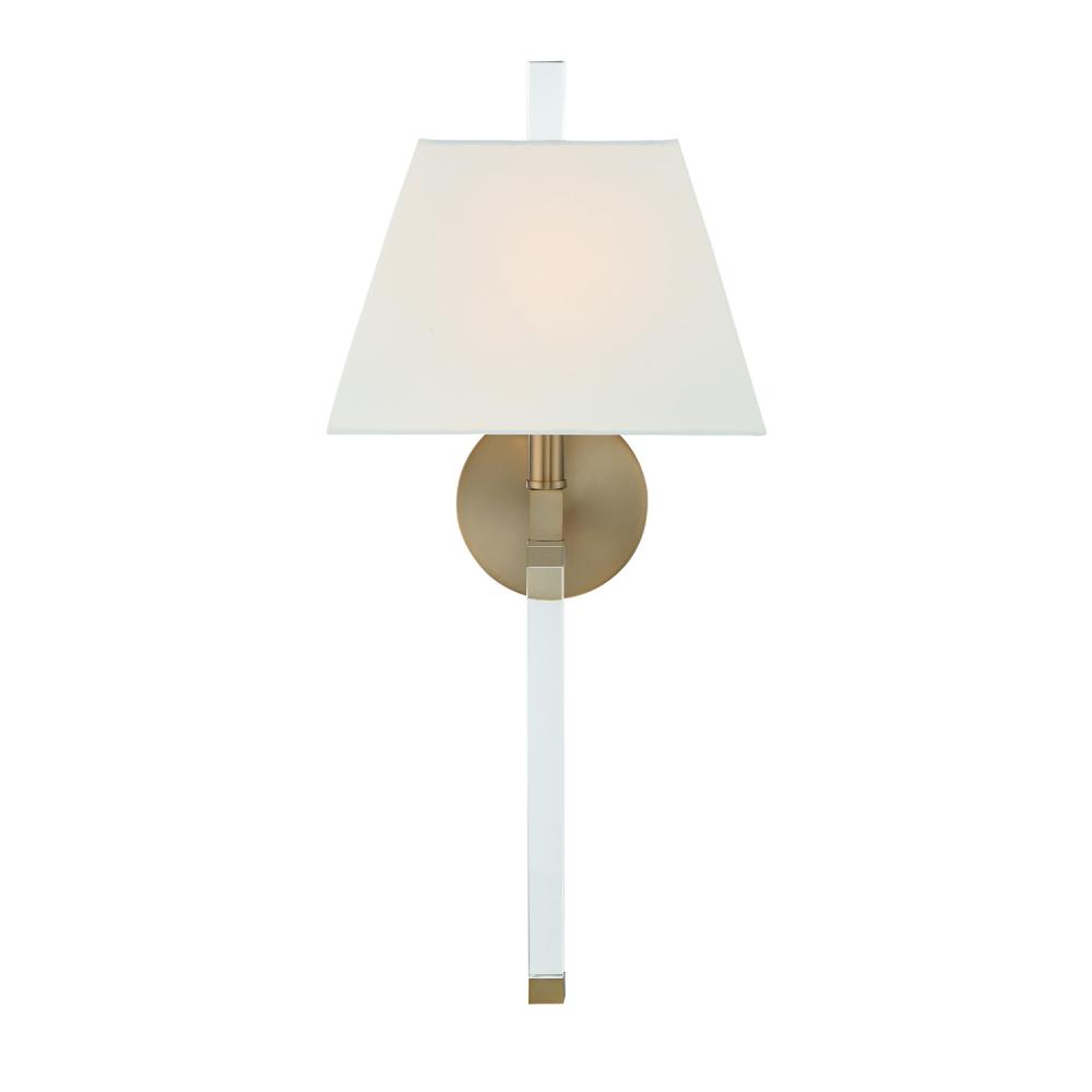 Renee 1 Light Aged Brass Sconce