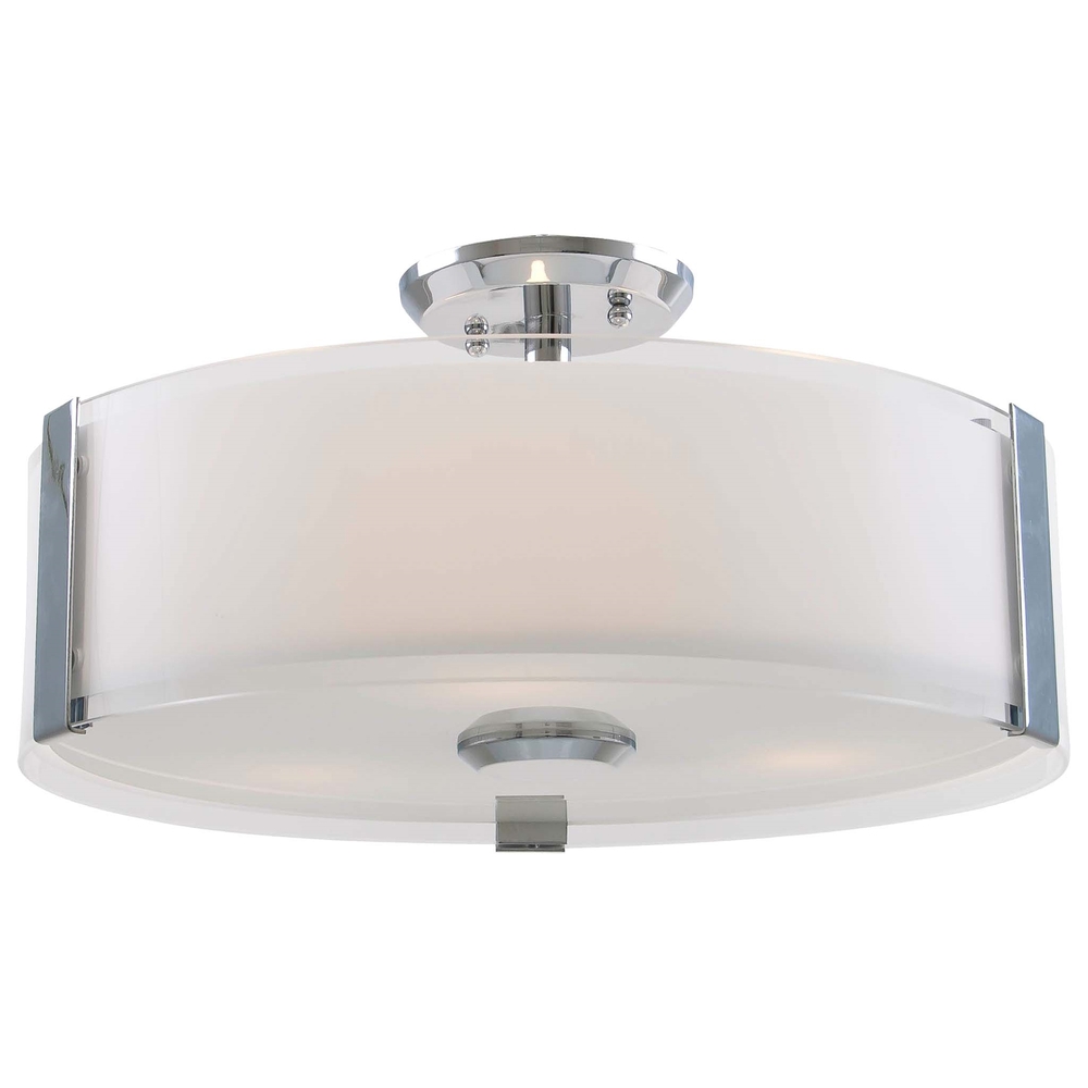 Zurich 3 Light Semi-Flush Mount