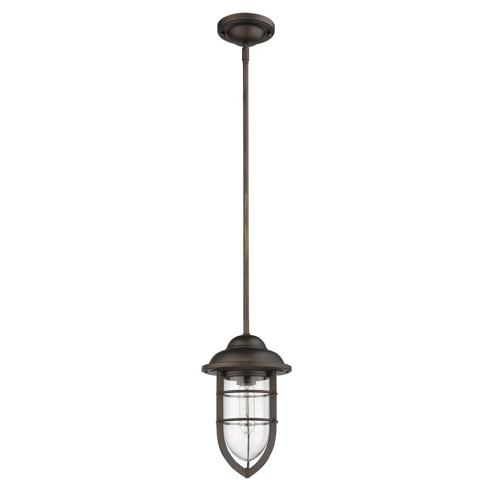 Dylan 1-Light Oil-Rubbed Bronze Convertible Mini-Pendant