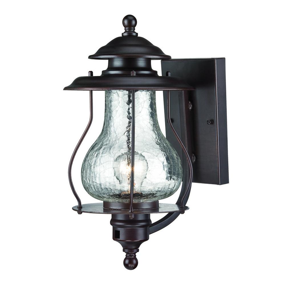 Blue Ridge Collection Wall-Mount 1-Light Outdoor Architectural Bronze Light Fixture