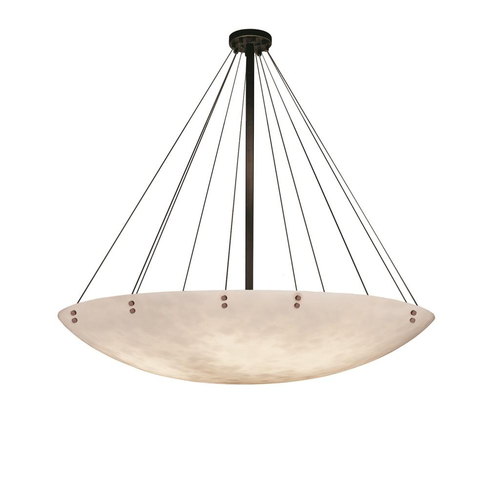 72" Round Pendant Bowl w/ Finials