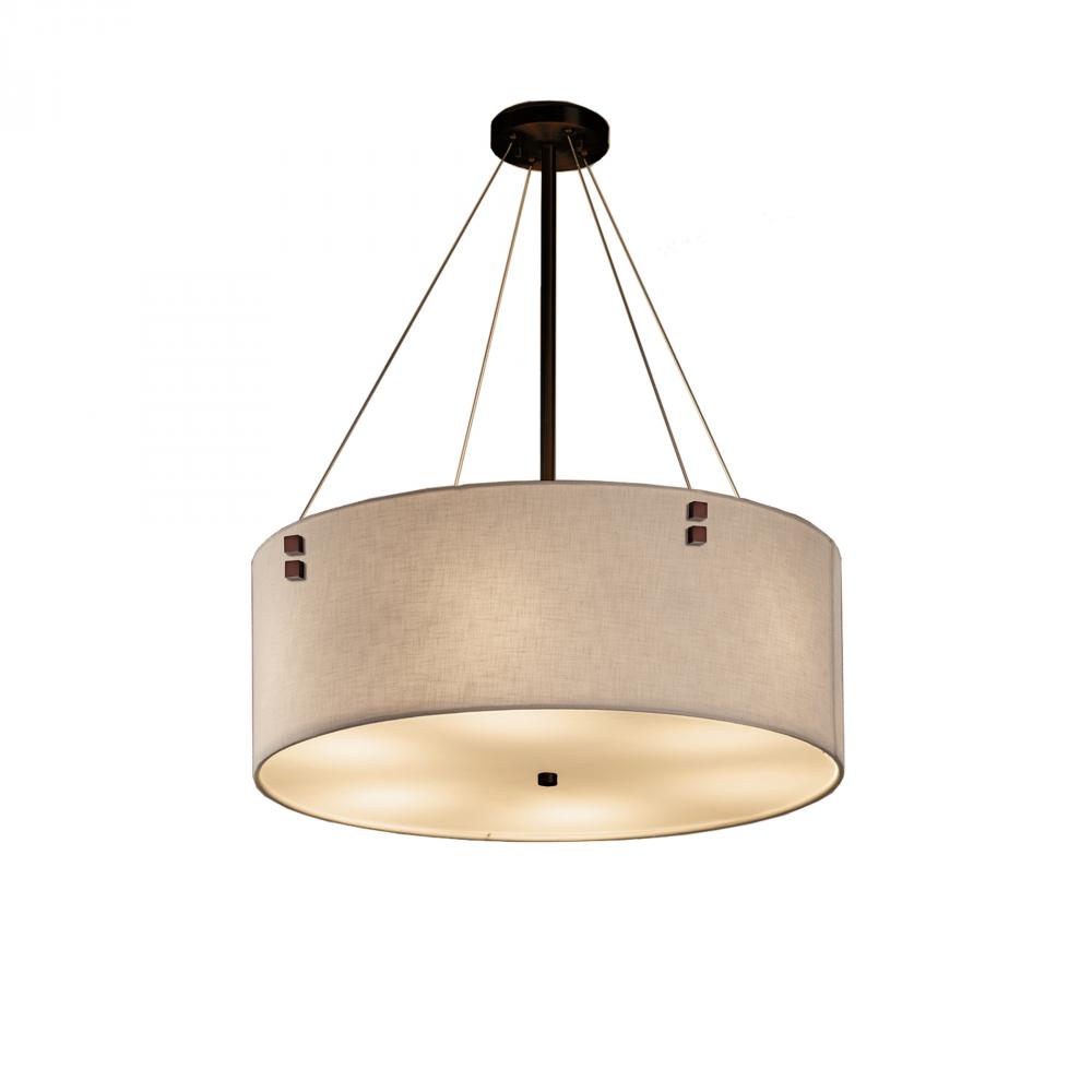 Finials 24" LED Drum Pendant