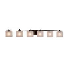 Justice Design Group FSN-8446-30-FRCR-DBRZ - Era 6-Light Bath Bar