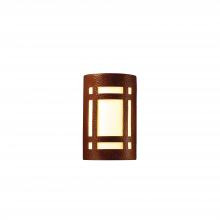 Justice Design Group CER-5495-HMCP-LED2-2000 - Large ADA LED Craftsman Window - Open Top & Bottom