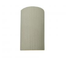 Justice Design Group CER-5745-CKC-LED1-1000 - Large ADA LED Pleated Cylinder Wall Sconce