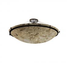 Justice Design Group ALR-9687-35-DBRZ - 48" Round Semi-Flush Bowl w/ Ring