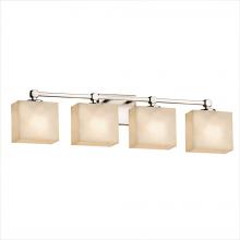 Justice Design Group CLD-8424-55-NCKL-LED4-2800 - Tetra 4-Light LED Bath Bar