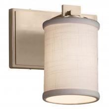 Justice Design Group FAB-8441-10-WHTE-BRSS-LED1-700 - Era 1-Light LED Wall Sconce