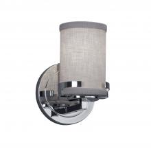 Justice Design Group FAB-8451-10-GRAY-CROM-LED1-700 - Atlas 1-Light LED Wall Sconce