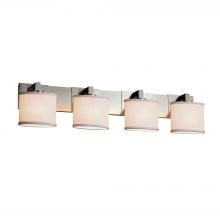 Justice Design Group FAB-8924-30-WHTE-NCKL-LED4-2800 - Modular 4-Light LED Bath Bar