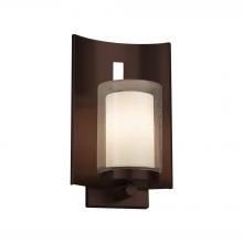 Justice Design Group FSN-7591W-10-OPAL-DBRZ-LED1-700 - Embark 1-Light Outdoor LED Wall Sconce