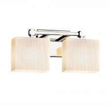 Justice Design Group FSN-8422-55-RBON-CROM-LED2-1400 - Tetra 2-Light LED Bath Bar