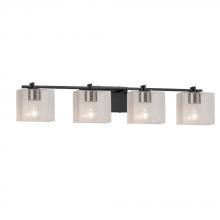 Justice Design Group FSN-8444-55-SEED-MBLK-LED4-2800 - Era 4-Light LED Bath Bar