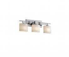 Justice Design Group FSN-8703-30-OPAL-CROM-LED3-2100 - Aero 3-Light LED Bath Bar