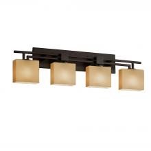 Justice Design Group FSN-8704-55-ALMD-DBRZ-LED4-2800 - Aero 4-Light LED Bath Bar