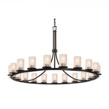 Justice Design Group FSN-8716-10-SEED-MBLK-LED21-14700 - Dakota 21-Light 1-Tier Ring LED Chandelier