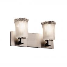 Justice Design Group GLA-8922-16-WTFR-NCKL-LED2-1400 - Modular 2-Light LED Bath Bar