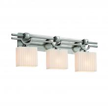 Justice Design Group PNA-8503-55-PLET-NCKL-LED3-2100 - Argyle 3-Light LED Bath Bar