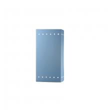 Justice Design Group CER-0965-SKBL-LED2-2000 - Large LED Rectangle w/ Perfs - Open Top & Bottom