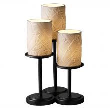 Justice Design Group POR-8797-10-BANL-MBLK-LED3-2100 - Dakota 3-Light LED Table Lamp