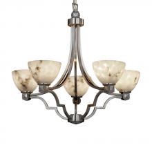 Justice Design Group FAL-8500-15-NCKL - Argyle 5-Light Chandelier