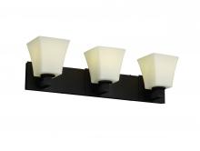 Justice Design Group FSN-8923-20-OPAL-CROM - Modular 3-Light Bath Bar