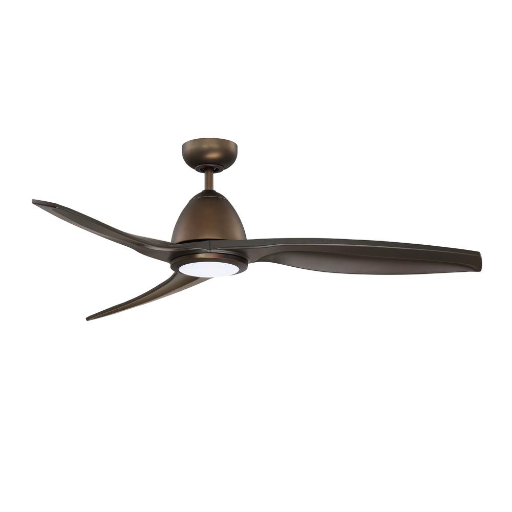 CYLON 50 in. LED Architectural Bronze DC motor Ceiling Fan