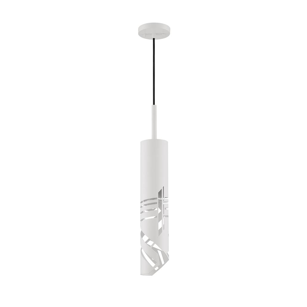 KNOLL 1-Light Satin White Pendant