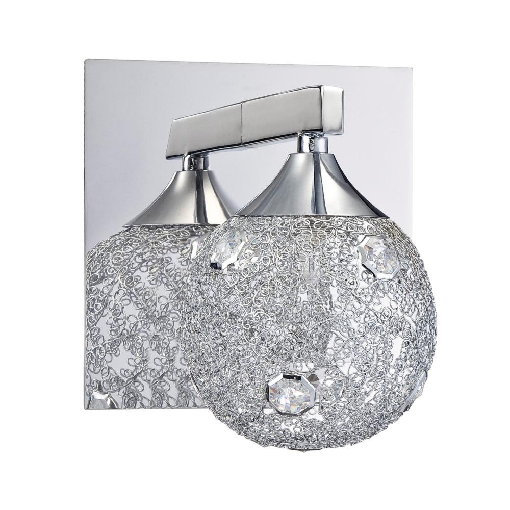 SOLARO 1-Light Chrome Vanity Light