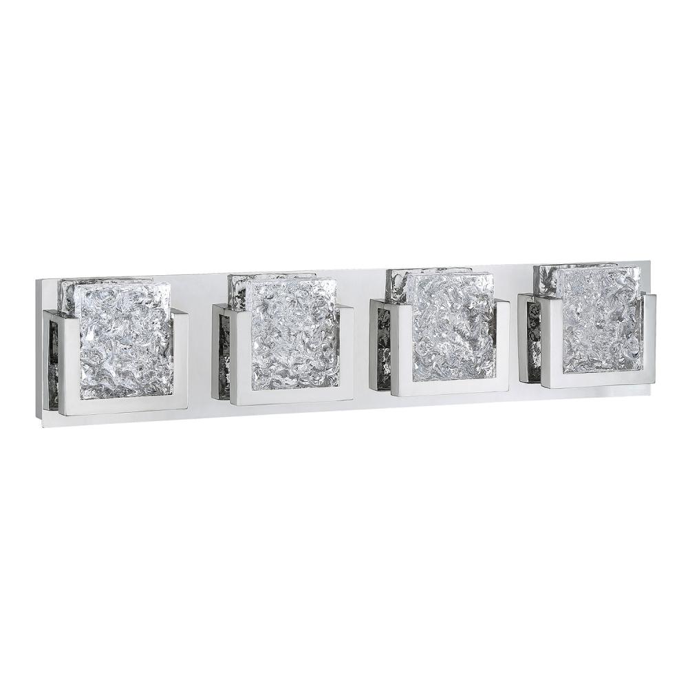 ICE-LAVA 4-Light Chrome LED Vanity Light