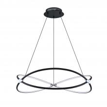 Kendal PF200-BLK/CH - HOOP 30" LED Pendant