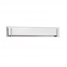 Kendal VF2400WH-6L-SN - Aurora 6-Light Satin Nickel Vanity Light with White Glass