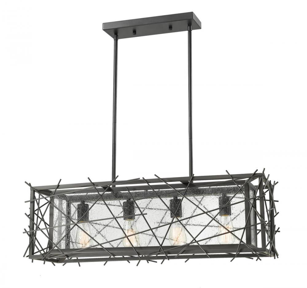 4 Light Linear Chandelier