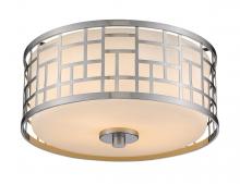 Z-Lite 330F12-BN - 2 Light Flush Mount