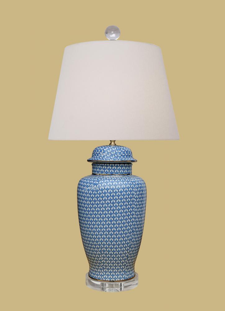 BLUE AND WHITE LAMP