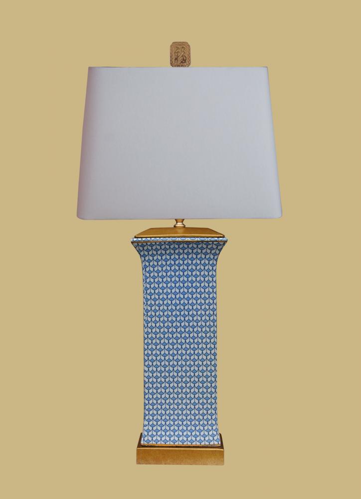 BLUE AND WHITE LAMP