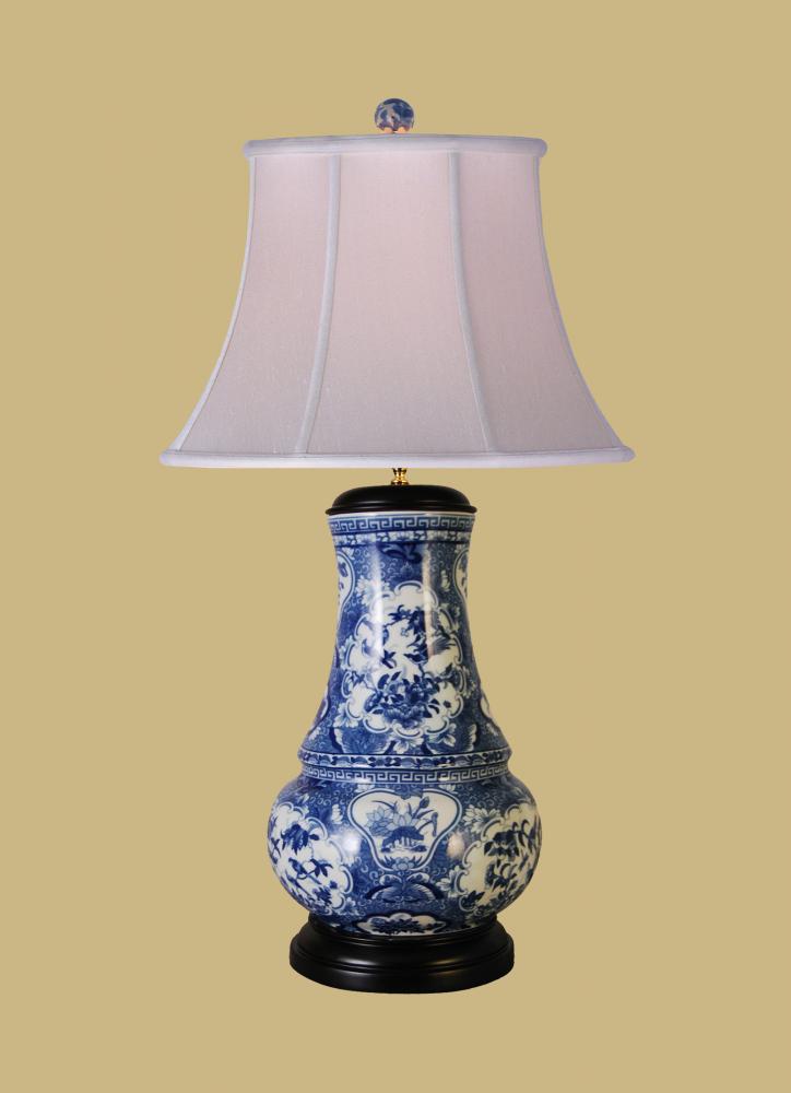 BLUE AND WHITE LAMP