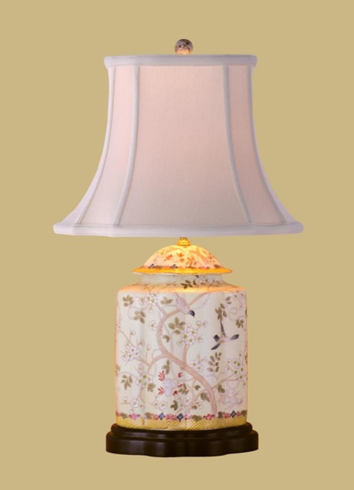 Oriental Hand Painted Bird Design Teajar Lamp