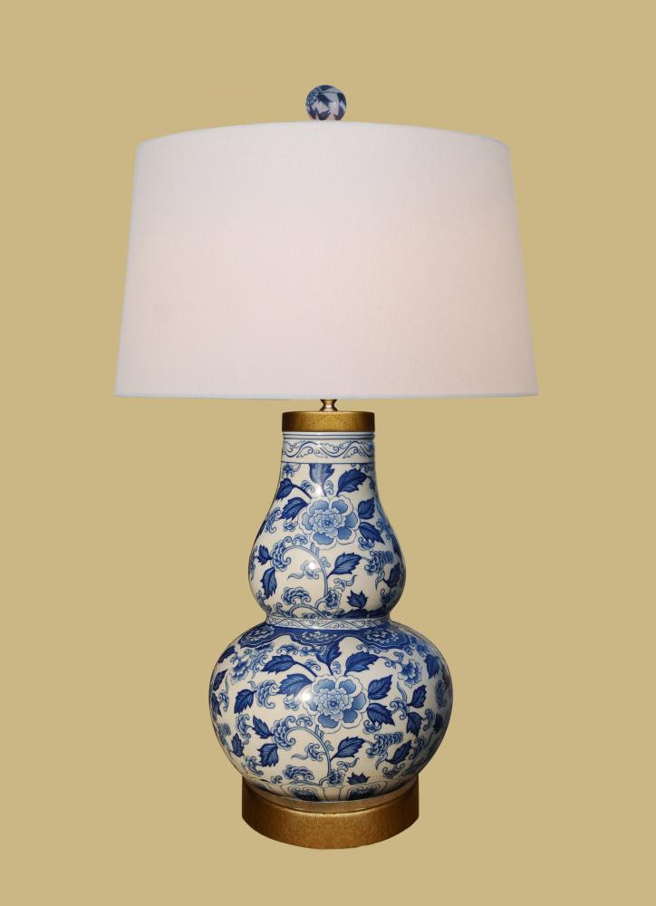 BLUE & WHITE GOURD LAMP