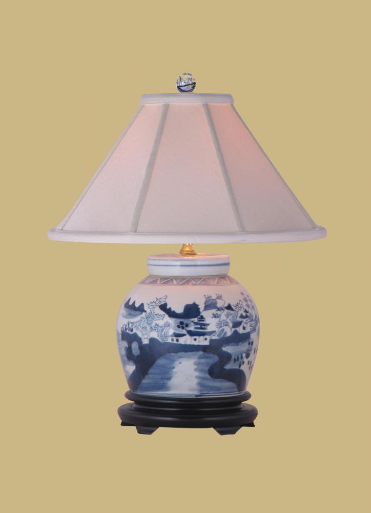BLUE AND WHITE LAMP