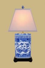 East Enterprises LPBGC0811P - BLUE & WHITE TABLE LAMP