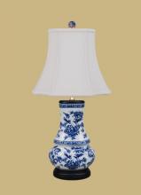 East Enterprises LPBGC1011U - BLUE AND WHITE VASE LAMP