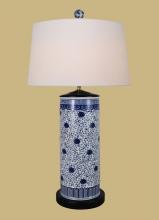 East Enterprises LPBWC1016E - BLUE AND WHITE VASE LAMP