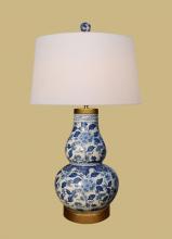 East Enterprises LPBWYS1015A - BLUE & WHITE GOURD LAMP