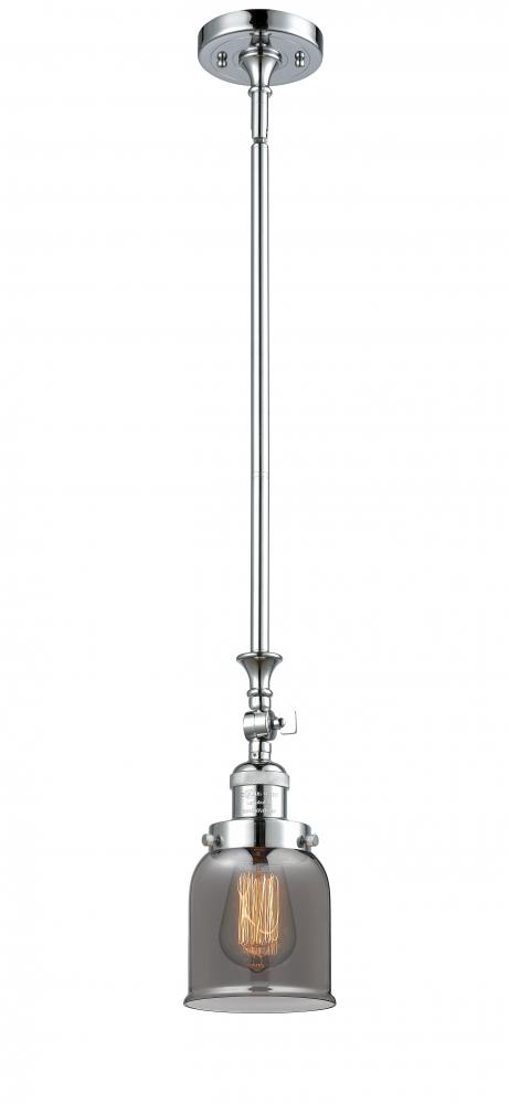 Bell - 1 Light - 5 inch - Polished Chrome - Stem Hung - Mini Pendant