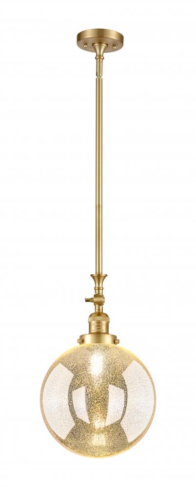 Beacon - 1 Light - 10 inch - Satin Gold - Stem Hung - Mini Pendant