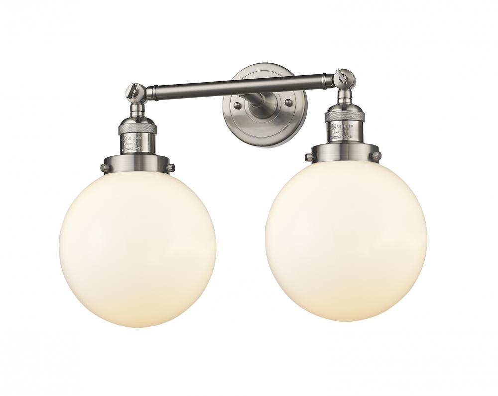 Beacon - 2 Light - 19 inch - Brushed Satin Nickel - Adjustable Bath Vanity Light