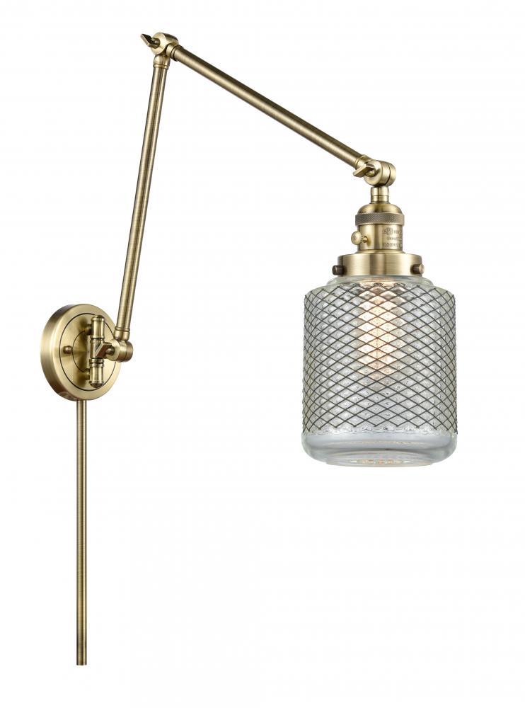 Stanton - 1 Light - 6 inch - Antique Brass -Adjustable Swing Arm